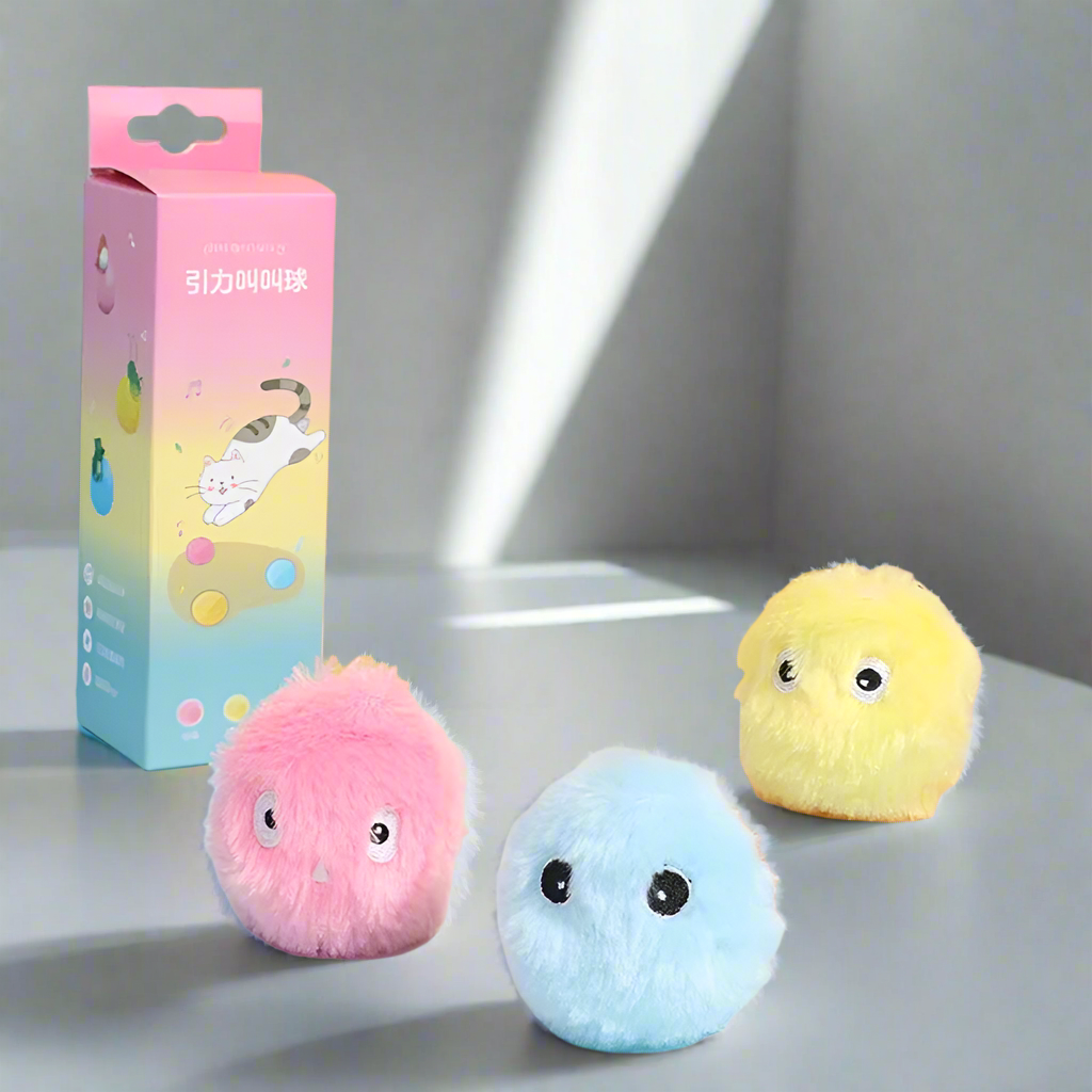 LUNARPAW ORB // plush electric catnip training toy