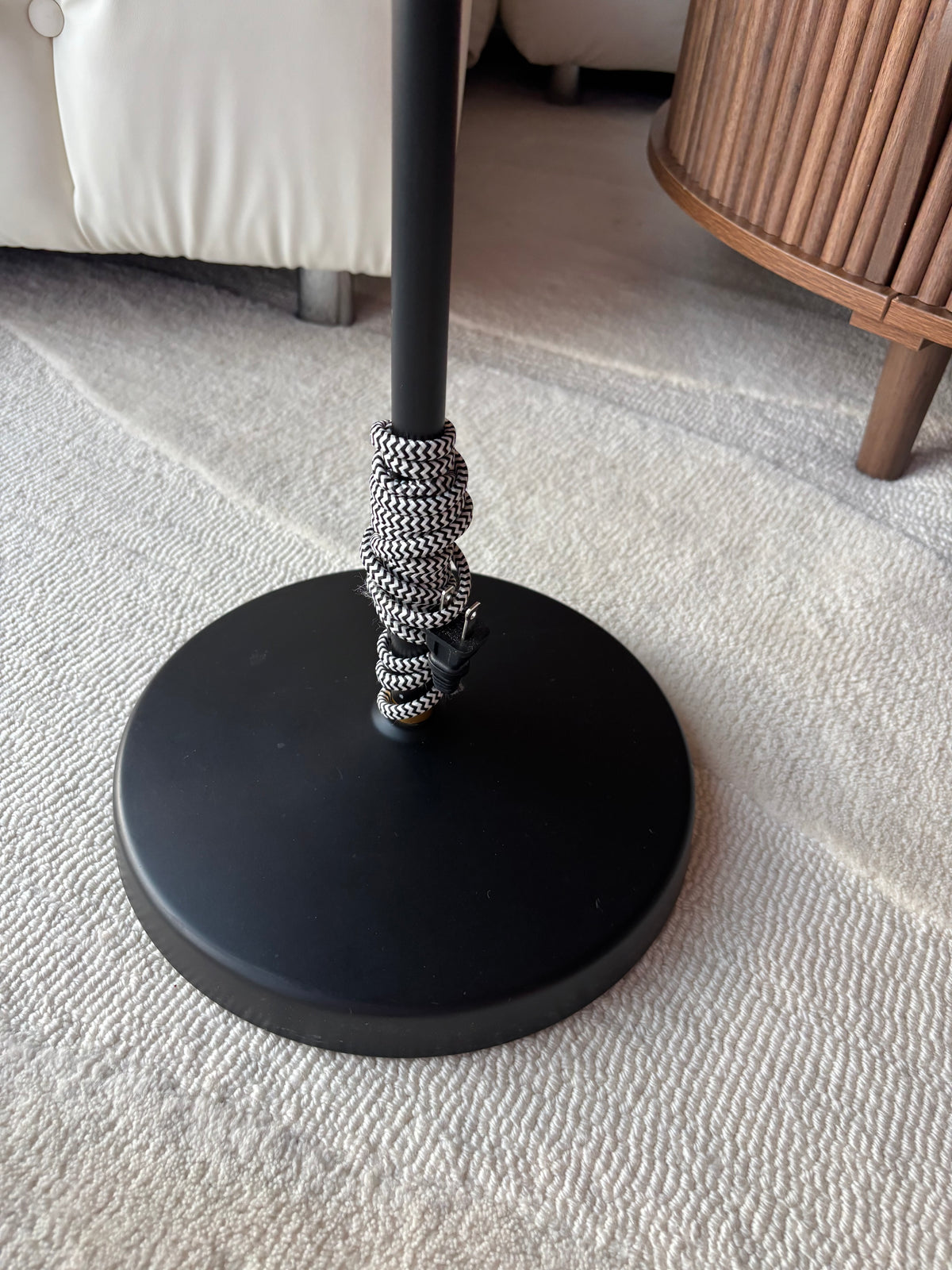 IKEA RANARP Floor Reading Lamp Black Brass Adjustable Industrial Task Light