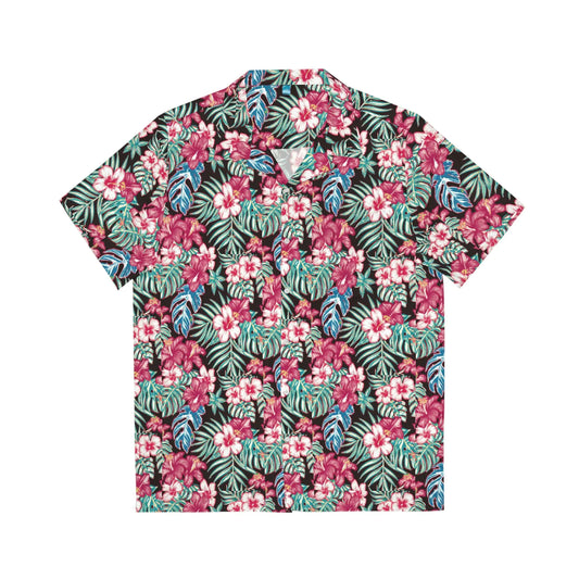 TROPICAL BLOOM // button tee