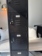 INDUSTRIAL Black 5 Door Metal Locker Storage Cabinet 66” Tall