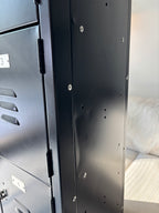 INDUSTRIAL Black 5 Door Metal Locker Storage Cabinet 66” Tall