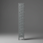 INDUSTRIAL Grey/Gray 6 Door Metal Locker Storage Cabinet 77.4” Tall
