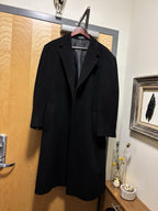 RALPH LAUREN Cashmere Wool Italy Long Button Trench Coat LRL Mens 46R (org $875)