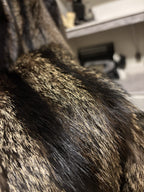 VINTAGE Mink Denver & Salt Lake Duplers Luxurious Long Brown Fur Coat Pockets XL