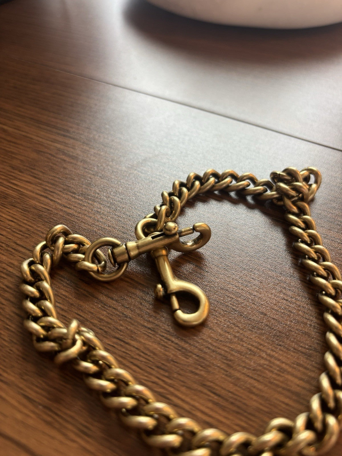 COACH Designer Chain Shoulder Bag Strap Gold/Antique Brass Metal Clip (org $95)