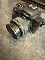 Canon EOS M50 Mirrorless Camera + 15–45mm Lens + Hard Case