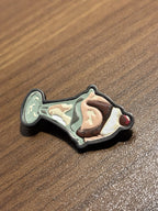 COACH 1941 Sundae Leather Pin Ice Cream Cherry Novelty Brooch Style 10655 Rare