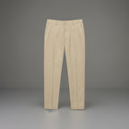 GENNY ITALY Tan Pleated 100% Cotton Luxury Trouser Pants US 8 / 44 IT (org $695)