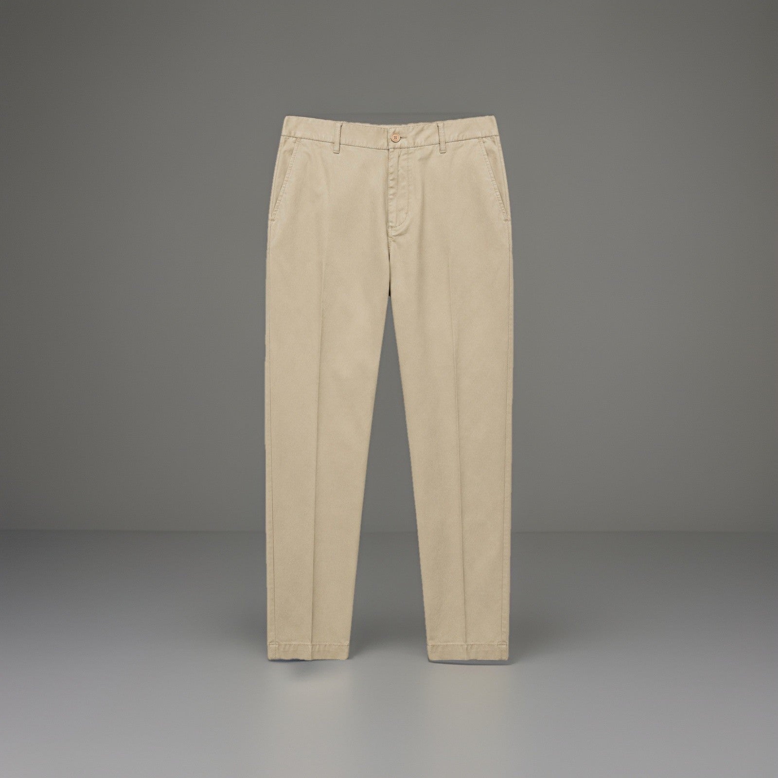 GENNY ITALY Tan Pleated 100% Cotton Luxury Trouser Pants US 8 / 44 IT (org $695)