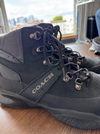 COACH Designer CitySole Hiker Boots Sneaker Shoe Black Grey Men 10.5 (org $295)