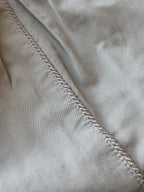 GENNY ITALY Tan Pleated 100% Cotton Luxury Trouser Pants US 8 / 44 IT (org $695)