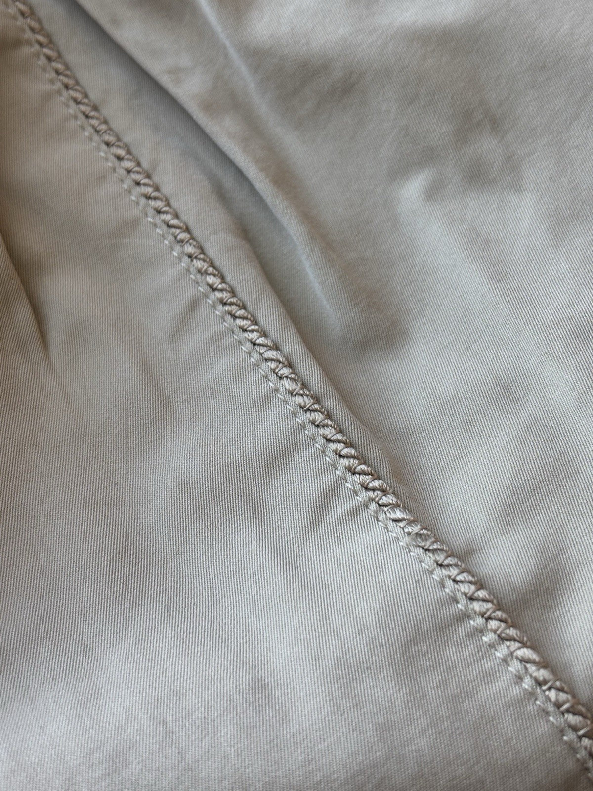 GENNY ITALY Tan Pleated 100% Cotton Luxury Trouser Pants US 8 / 44 IT (org $695)