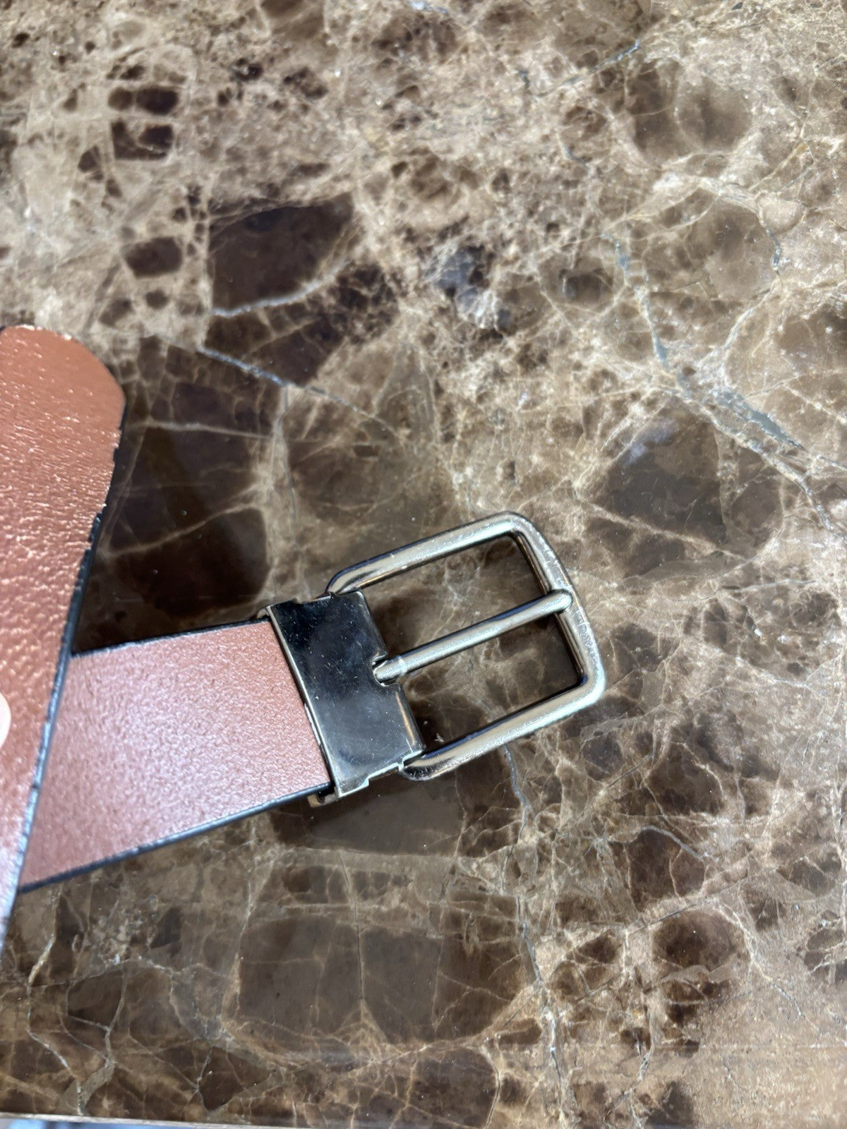 Designer COACH Belt Gun Metal Buckle Mahogany Brown Leather Cut 32 (org $175) ￼