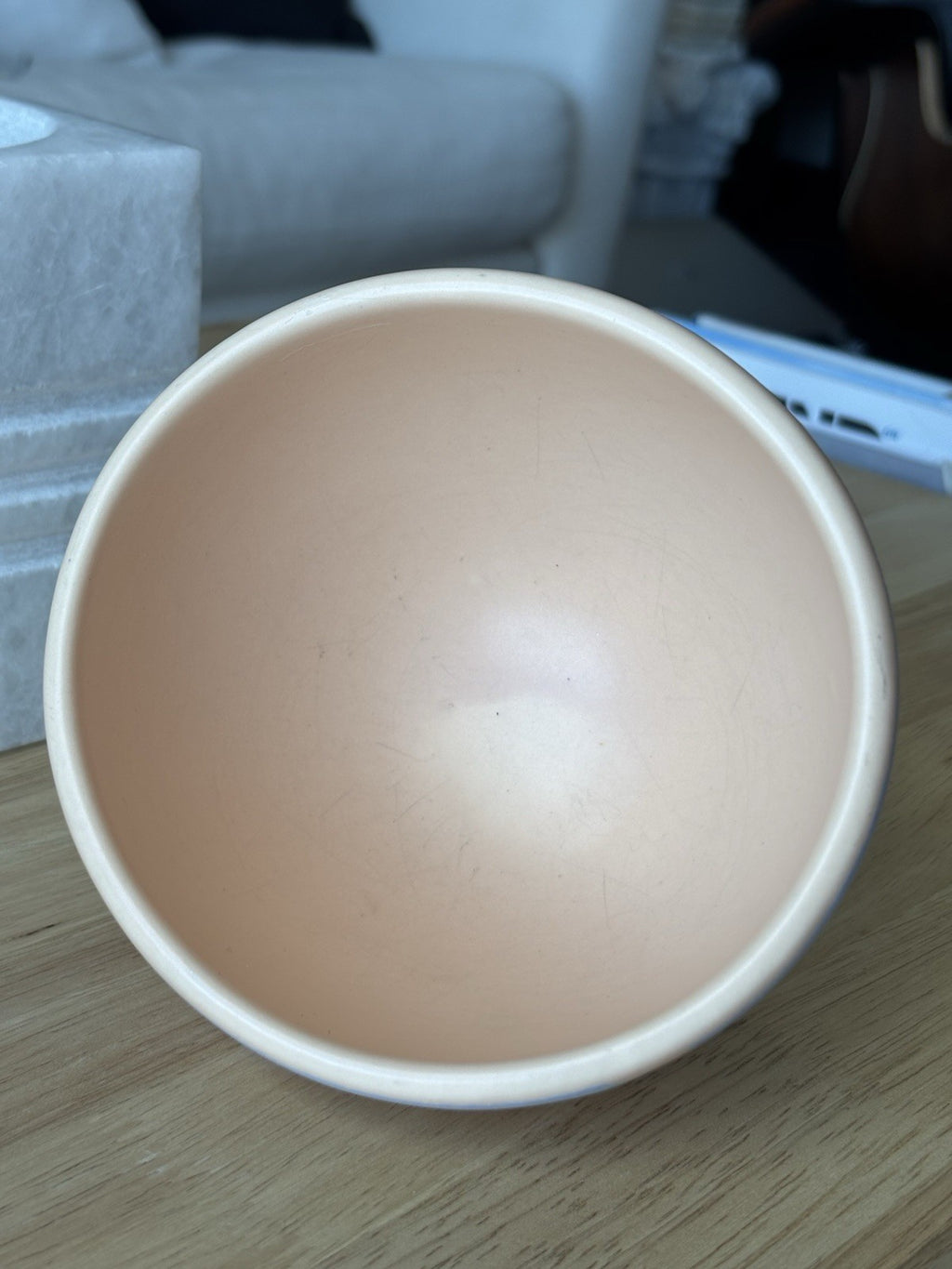 1983 VINTAGE “Treasure Craft” USA Southwest Ceramic Terracotta Salsa Dip Bowl