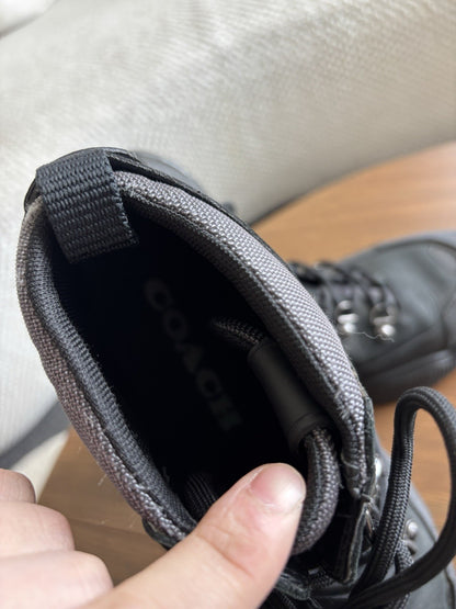 Designer COACH Men CitySole Hiker Boots Sneaker Shoe Blk/grey 10.5D  (org $295)