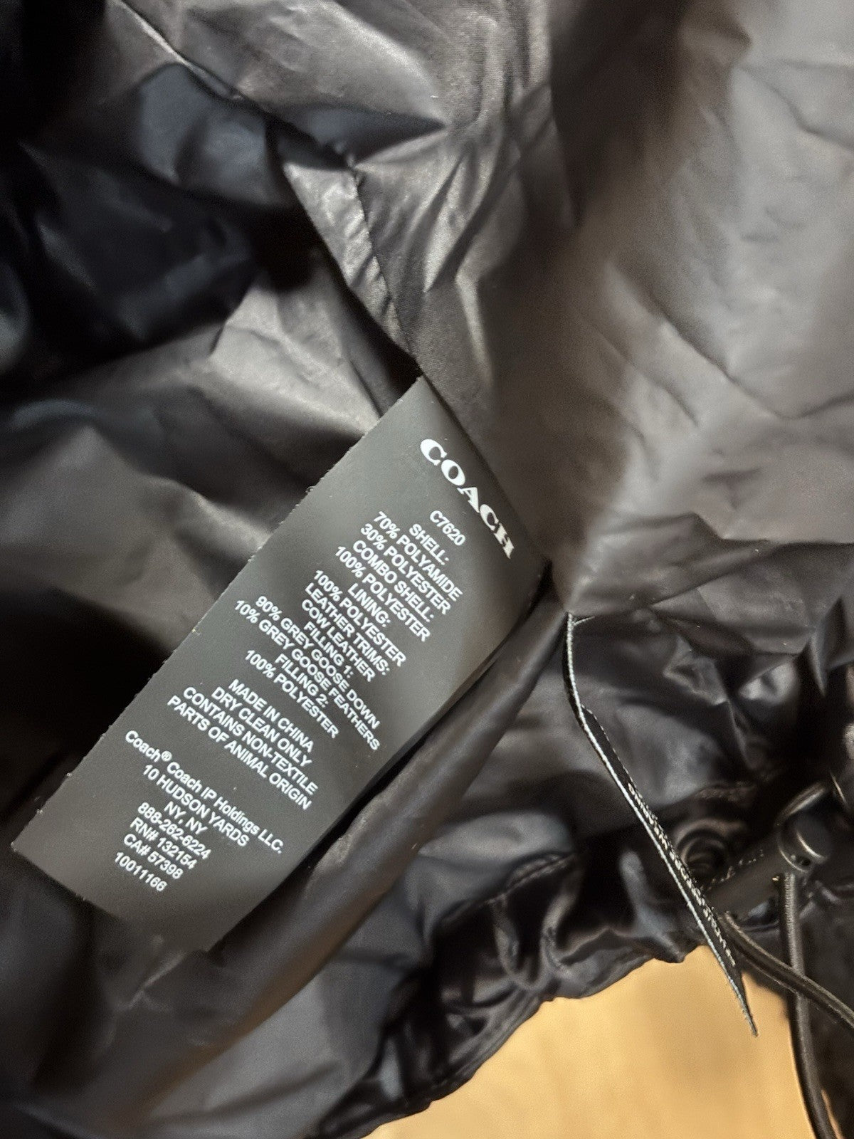 New COACH Runway Sherpa Puffer Coat Jacket Zip Signature Print Blk Size M ($895)