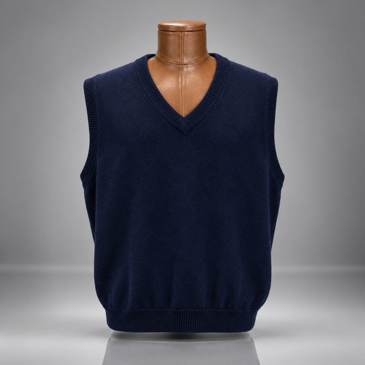 PENDLETON Vintage 1998 Sweater Vest Navy Blue V-Neck 100% Lambswool Wool NWT -XL