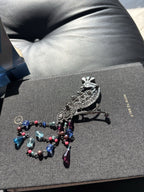 NWT Vintage Avon SP 2004 Dazzling Rhinestone Peacock Brooch Pin w/ Beaded Tail