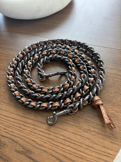 COACH 1941 Replacement Bag Chain Strap Dinky Brown Gunmetal Hardware (org $195)