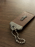 COACH 1941 Designer Hanging Tag Horse Carriage Bag Charm Fob Chain Brown/Silver