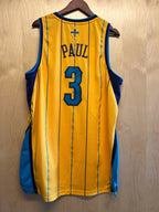 Chris Paul Hornets Sewed Jersey Men's Extra Large Yellow Adidas 3 Vintage OEM