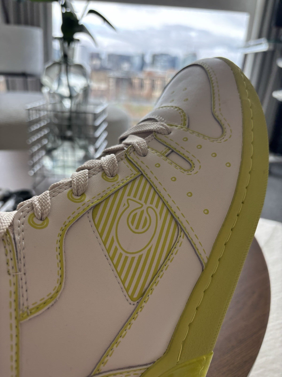 NWT DESIGNER COACH CITYSOLE HIGH TOP SNEAKER SHOES WITH TROMPE L'OEIL Size 10.5