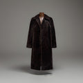 PETER HAHN 1990’s Llama Alpaca Brown Fur Coat Long Jacket Vintage (org $1300)