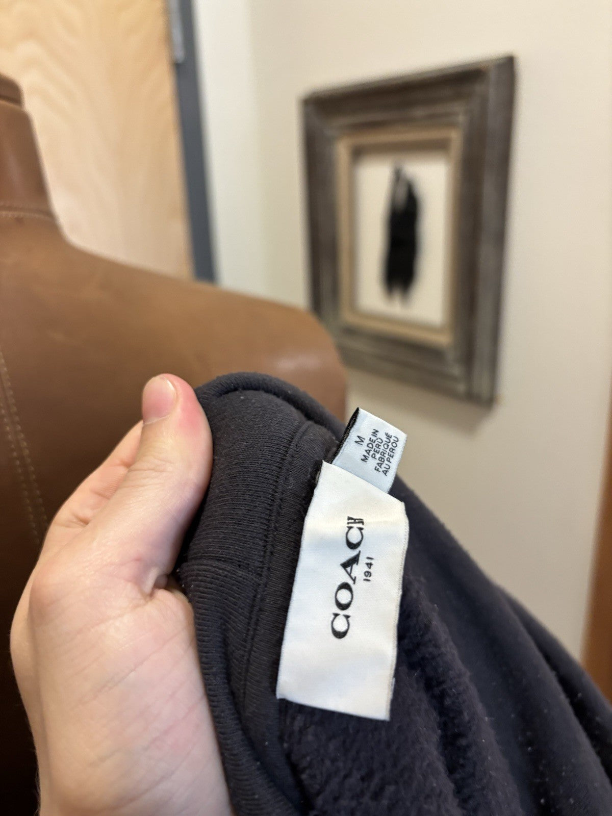 Coach Oversized Horse & Carriage Hoodie Sweatshirt Black Medium M (ORG $295)