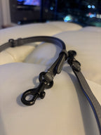 COACH Replacement Gray Leather Bag Strap Gunmetal Hardware Add On New (org $95)