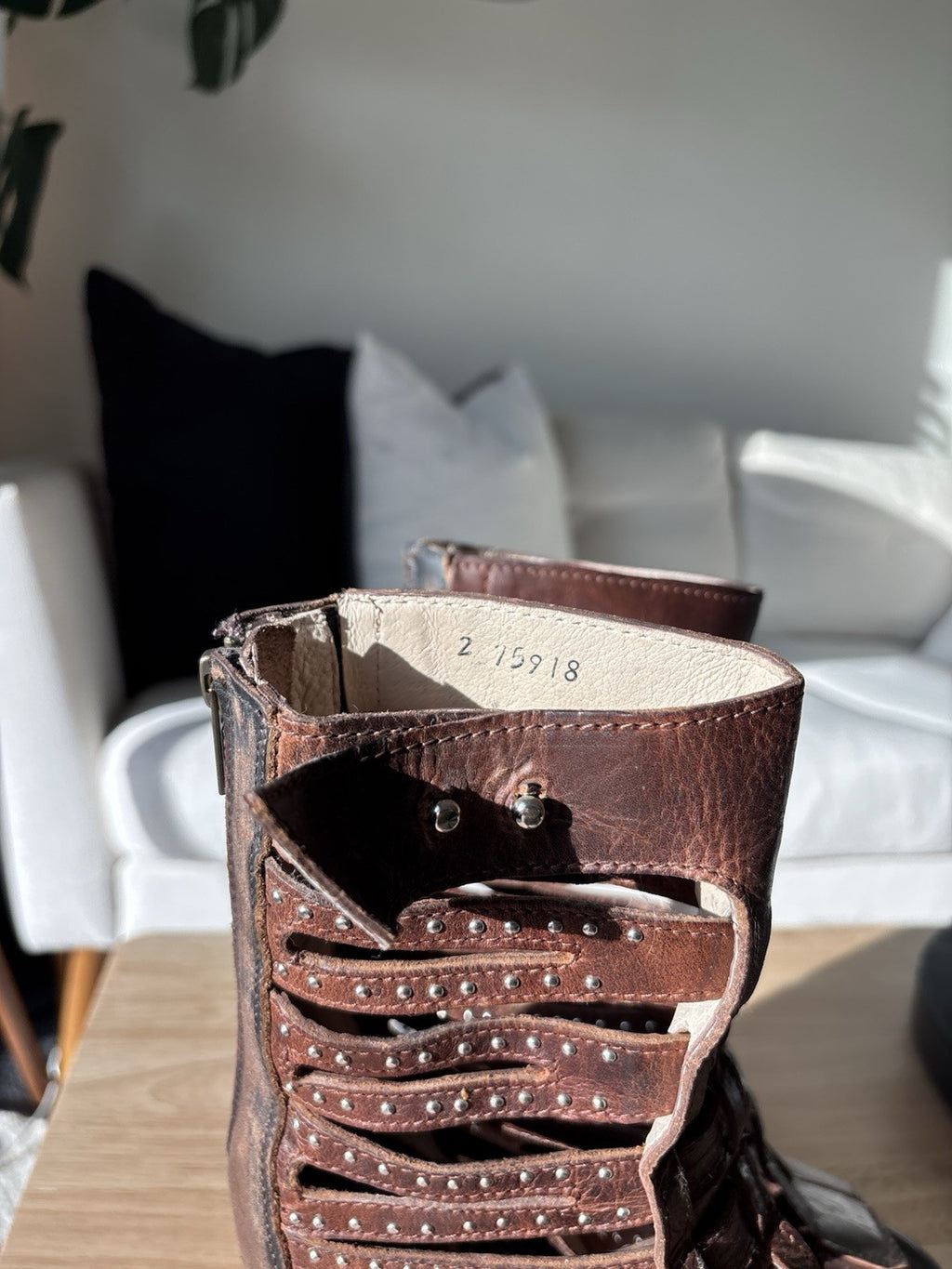 STEVEN BAKER Freebird Heals Boots Zip Belted Shoes Studs Rivets (org $350)
