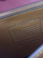 COACH Idol Red Leather Logo Plaque Chain Shoulder Bag Crossbody Strap (org $695)