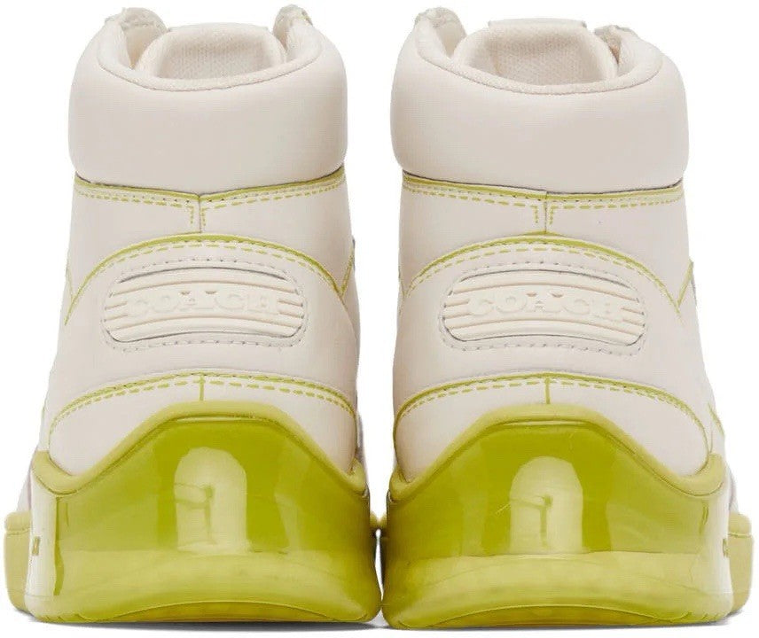 NWT DESIGNER COACH CITYSOLE HIGH TOP SNEAKER SHOES WITH TROMPE L'OEIL Size 10.5