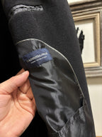 RALPH LAUREN Cashmere Wool Italy Long Button Trench Coat LRL Mens 46R (org $875)