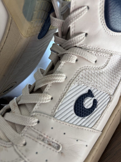 Coach Men Citysole Knit & Suede High Top Sneaker. Sz10.5 Color White/Chalk C7087