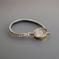 1958 VINTAGE Orvin Watch Square Wind-Up “21 Jewels” Mechanical Gold Silver 2tone