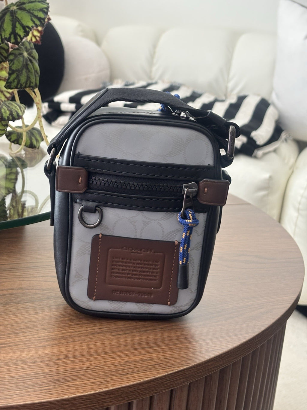COACH Designer Reflective Signature C Crossbody “Dylan 10” Travel Bag (org $350)