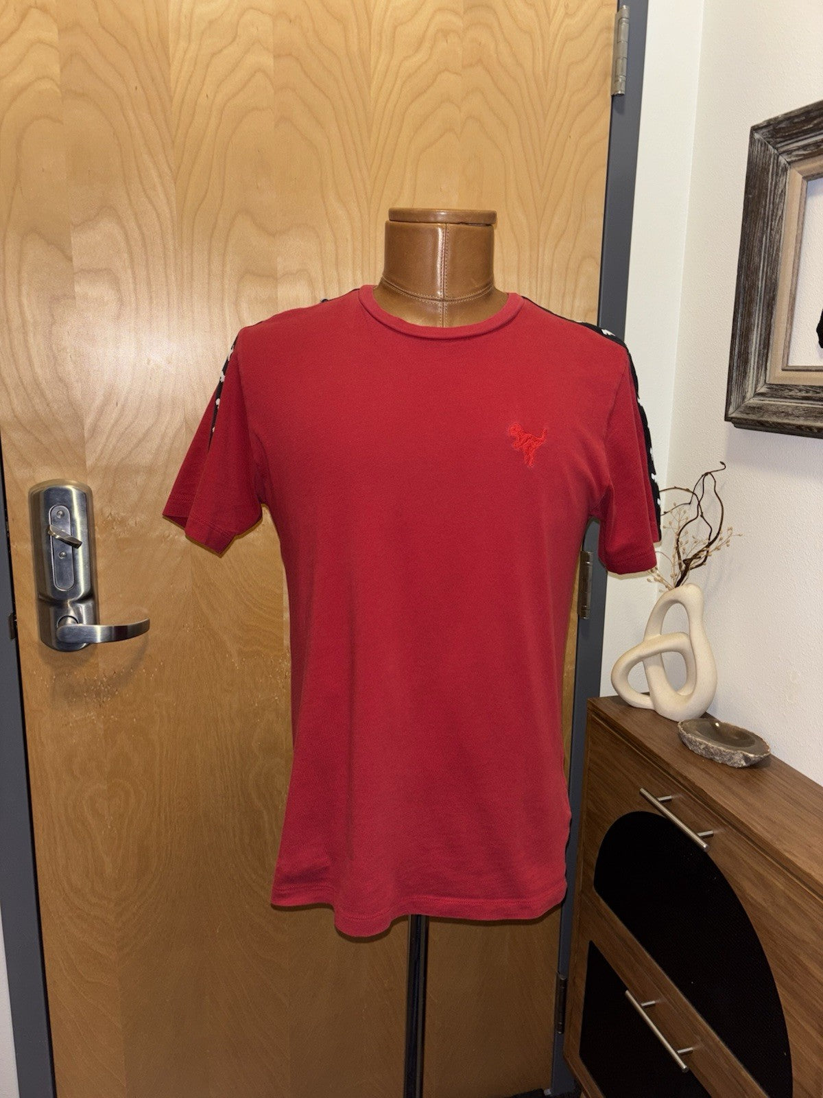 Rare Designer COACH Brand Red REXY Sport Signature T-Shirt Size S (org $195)