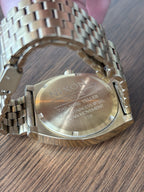 NIXON Time Teller Watch Blue Dial 37mm Gold Stainless Steel Mesh Band A045-1931