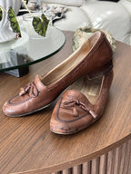 1989 VINTAGE Cole Haan Shoes Leather Tassel Loafers Slip On Womens Size 7.5aa