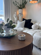 HEARTH & HAND Magnolia Marble Decorative Bowl Catchall Grey/White Stone Accent