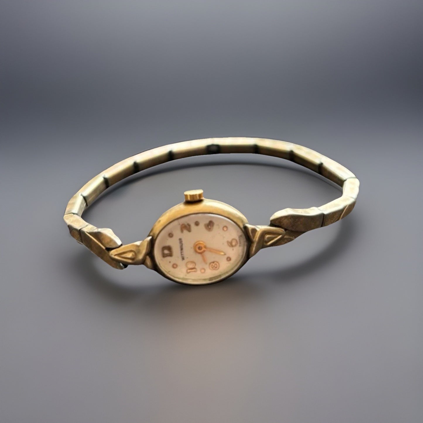 Vintage 1970’s WITTNAUER Women's Watch 10k Gold RGP Bezel Stainless Back