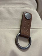 COACH Designer Trench Coat Jacket Leather Details Tan Khaki Brown (org $795)