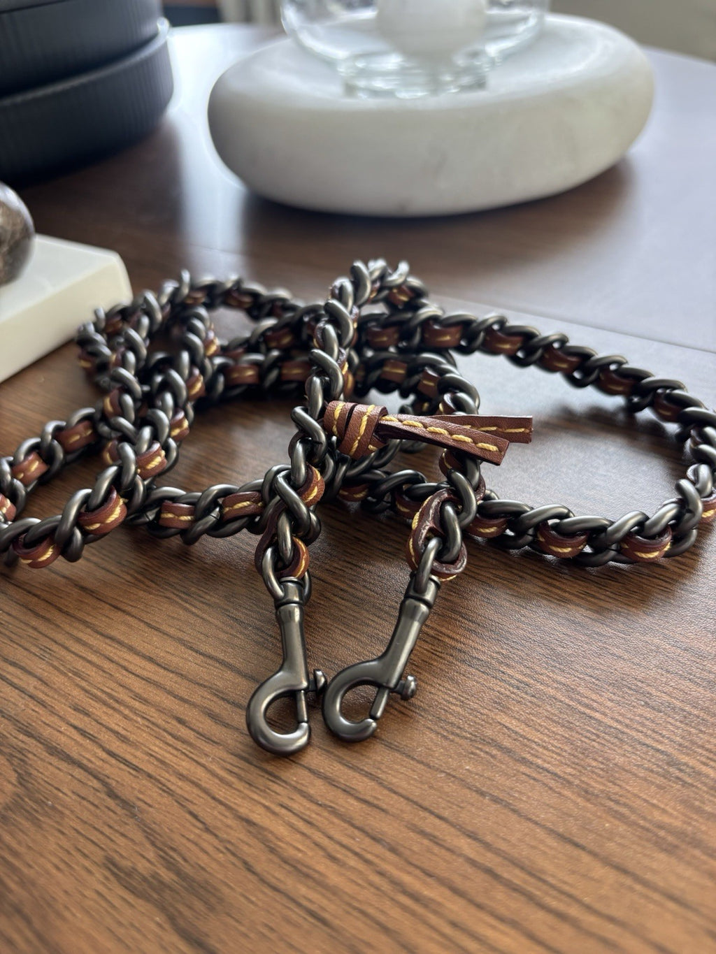 COACH 1941 Replacement Bag Chain Strap Dinky Brown Gunmetal Hardware (org $195)