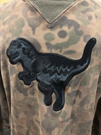 COACH 1941 Rexy Sweatshirt Crewneck Embroidered Dino Camo Pullover (org $350)