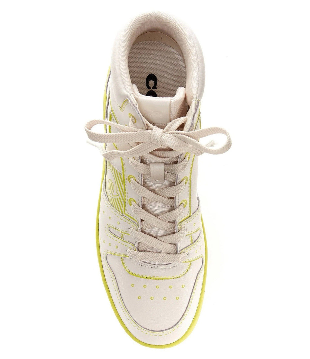 NWT DESIGNER COACH CITYSOLE HIGH TOP SNEAKER SHOES WITH TROMPE L'OEIL Size 10.5