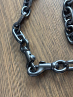 COACH Designer Rare Bag Chain Shoulder Strap Black/Gunmetal Metal Clip(org $175)
