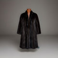 VINTAGE Mink Miller Brothers Baltimore Luxurious Long Brown Fur Coat Pockets (S)
