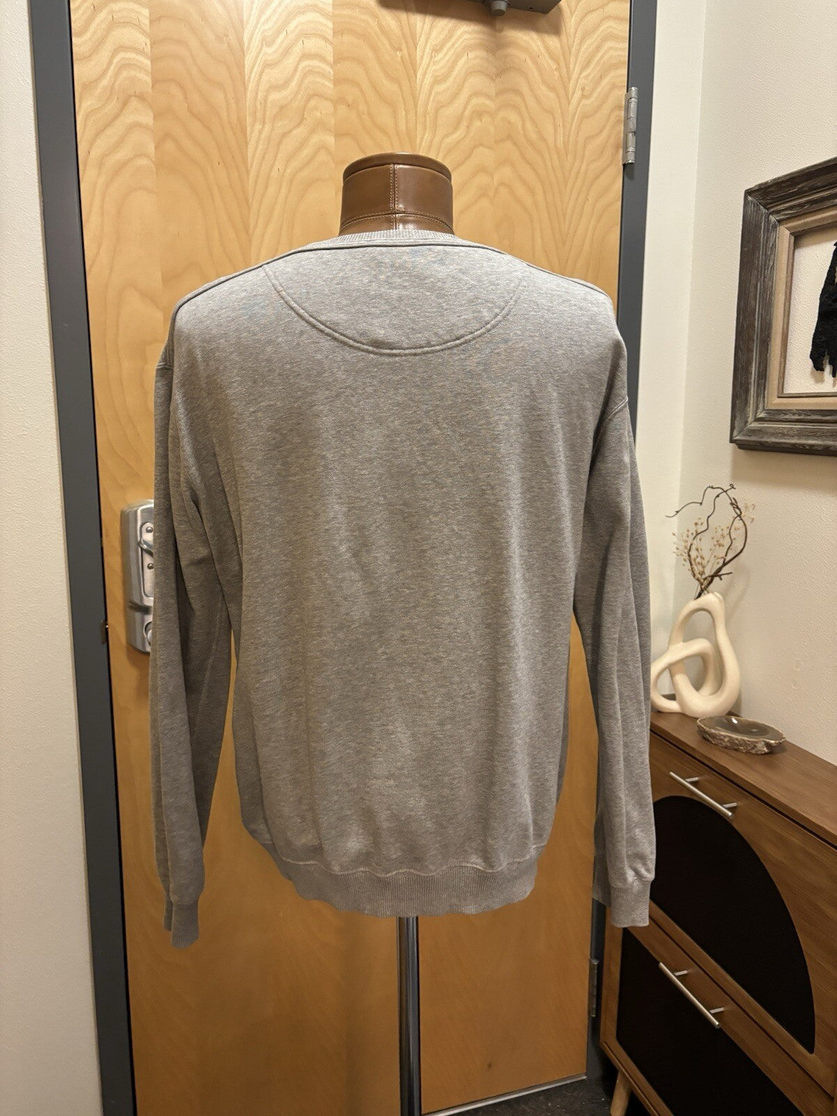 COACH Light Grey Planet Sweatshirt Embroidered Patch Runway Collection ($350)