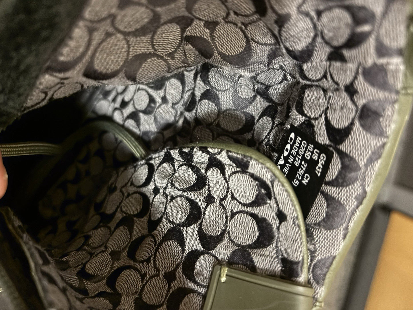 Rare COACH Citysole LaceUp Boot Leather Zip Army Green Men Size 10.5 (org $500)