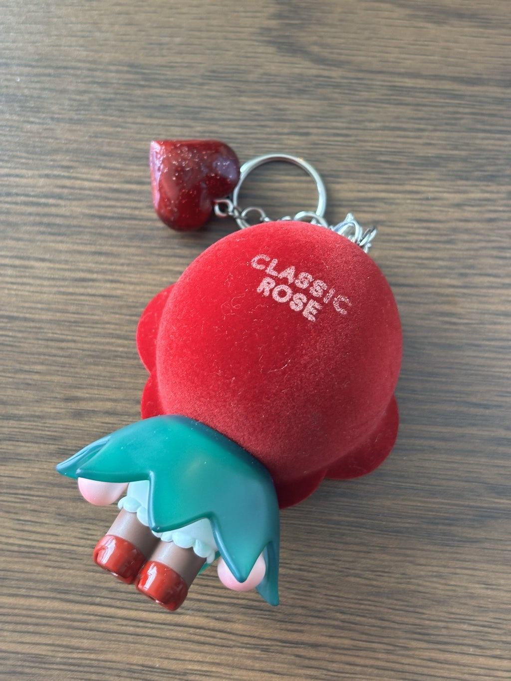 POP MART RARE Crybaby Classic Rose Crying For Love Bag Charm Keychain/ Red Heart